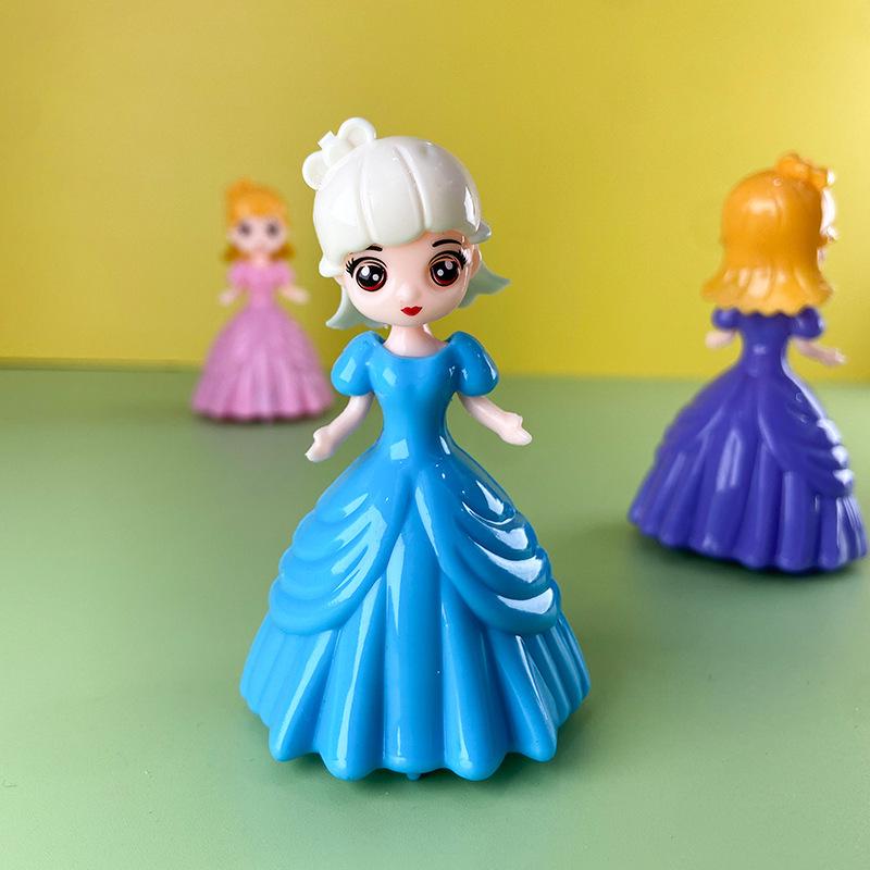 Princess Pull-Back Cartoon Car Toy for Kids: Girl's Gashapon Style