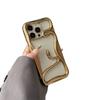 Electroplating hollow three-dimensional snake mobile phone case for Apple 16 trend 15/14/13 hollow 12/12PRO protective case