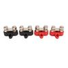 4 Pcs Battery Power Stud DC 12‑48V M8 Dual Distribution Terminal Junction Post Block Bus Bar for Cars RVs Boats Trucks