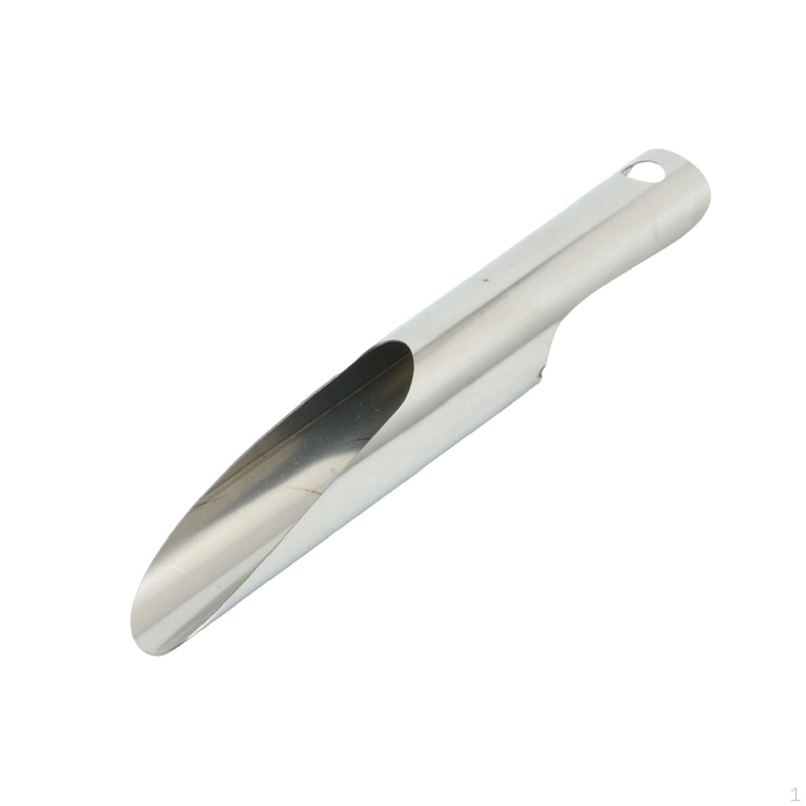Garden Hand Scoop Multipurpose for Gardening Round Stainless Steel Bucket Potting Digging 23cmx4cm
