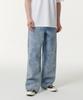 Fog Washed Extra Wide Denim Pants [Light Indigo]