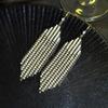 Elegant Tassel Long Earrings: European & American Fashion, High-End Prom & Evening Goddess Style.
