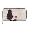 DADABULIU Lange Geldbörse mit Katze Faltbörse für Große Karten Scheine Reißverschluss Beliebt Süß und Smartphone-Fach Damen Japanischer Stil Design, Herren,