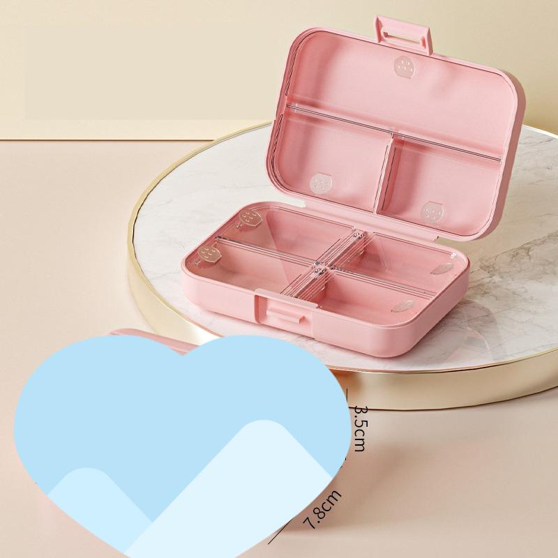 1PC Small Jewelry Storage Box Travel Simple Portable Ring Necklace Earrings Jewelry Grid Storage Box