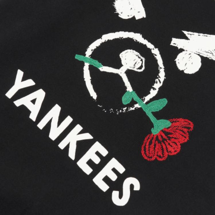New MLB New York Yankees Sweatshirt Unisex Black 3AMT00121-50BKS