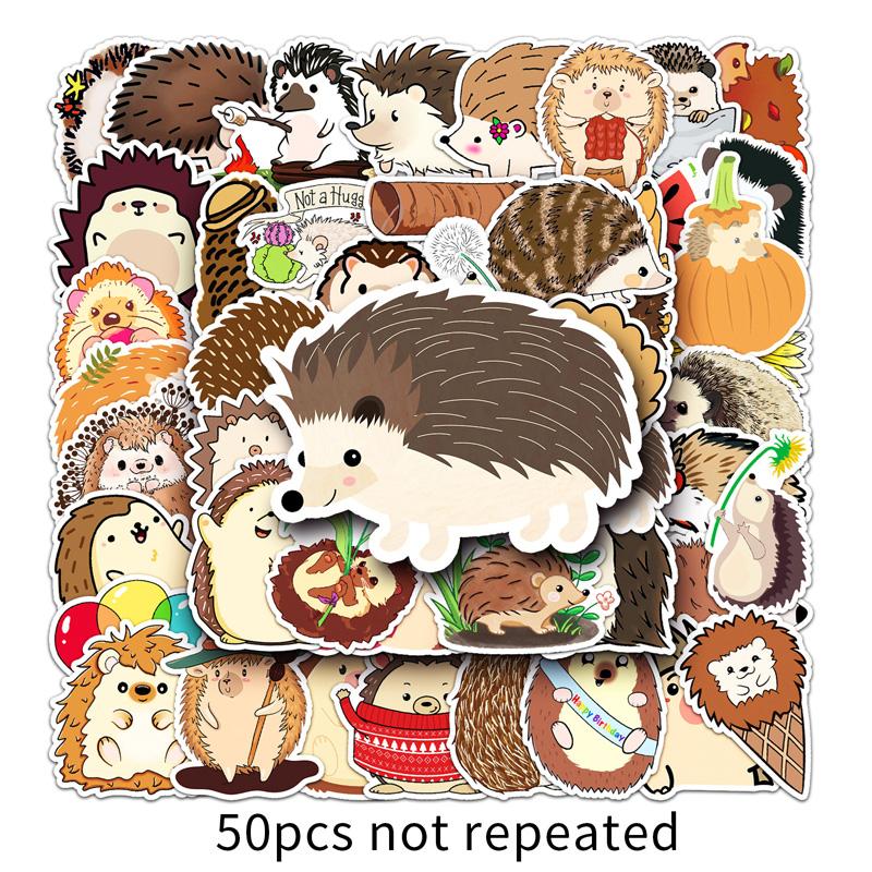 

50 шт. Наклейки для скейтборда Наклейки с изображением ежа Наклейки для скейтборда Наклейки для экстремальных видов спорта Чехол для тележки Гитара Кружка Ноутбук Модные наклейки