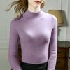 Autumn and winter cashmere silk bottoming shirt women's new women's clothing with German velvet thermal top women's velvet thickened