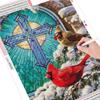 Diamond Painting Christmas Bird 5D Diamond Embroidery Winter Animal Mosaic Picture Of Rhinestone Home Decoration