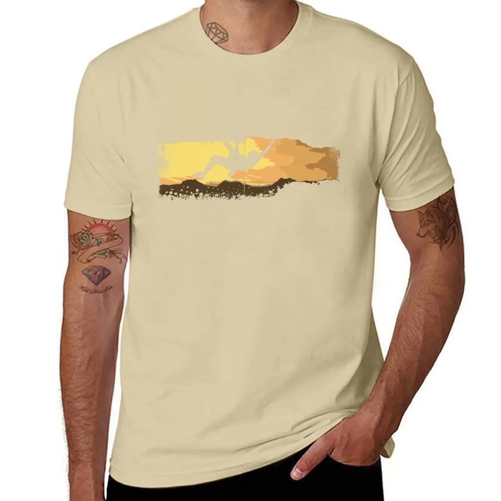 Extreme Climbing TShirt rapper graphic tees vintage graphic tee heavy weight t shirts for men 2025 new model