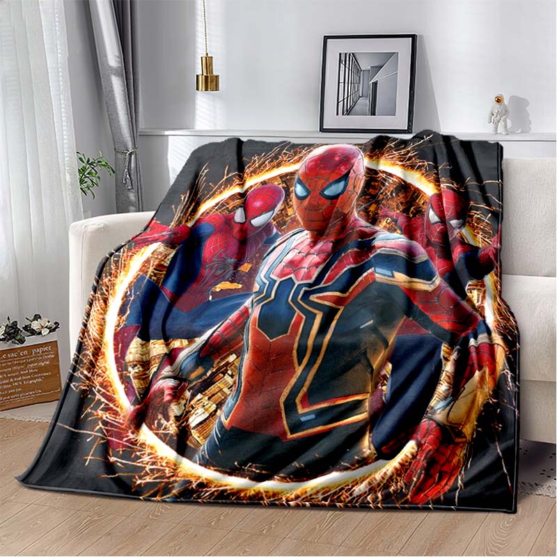 2026 New Spider-Man DIY Printed Blanket, Living Room/Bedroom Shawl, Suitable for Home, Office and Leisure Use, and Can Also Be