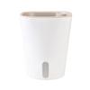 Self Watering Flower Plants Pot Plastic Simple Gardening Flower Pots Automatic Living Room Decor Bamboo Planters Desktop
