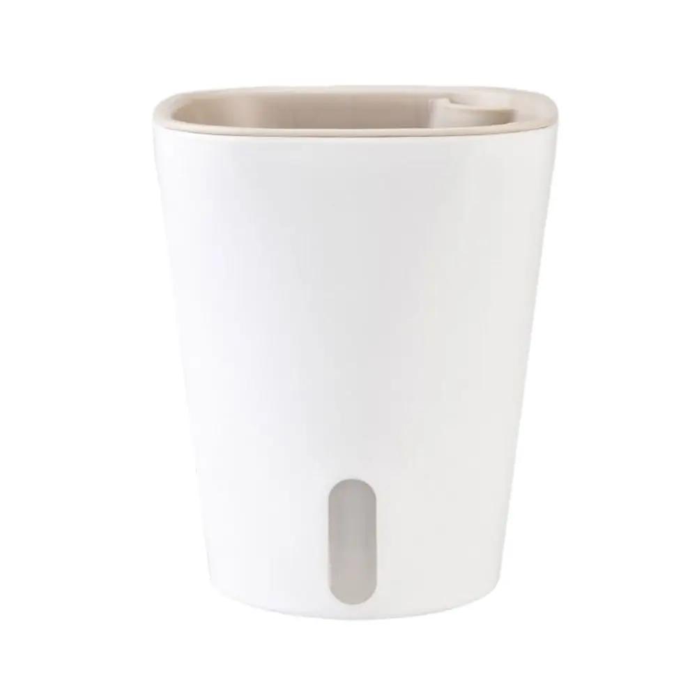 Self Watering Flower Plants Pot Plastic Simple Gardening Flower Pots Automatic Living Room Decor Bamboo Planters Desktop