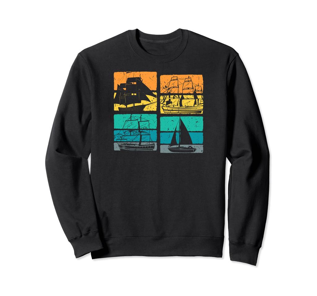 Vintage Sailing Sailboat Sailing Sailor Sweatshirt