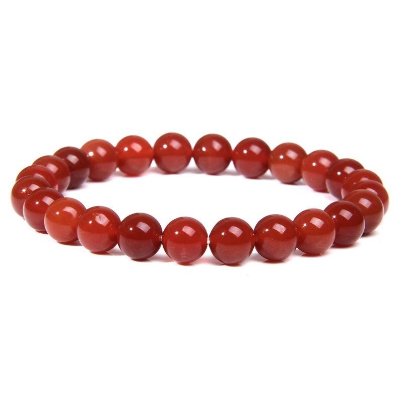 8Mm Natural Stone Bead Bracelet Men's Turquoise Elastic Bracelet.