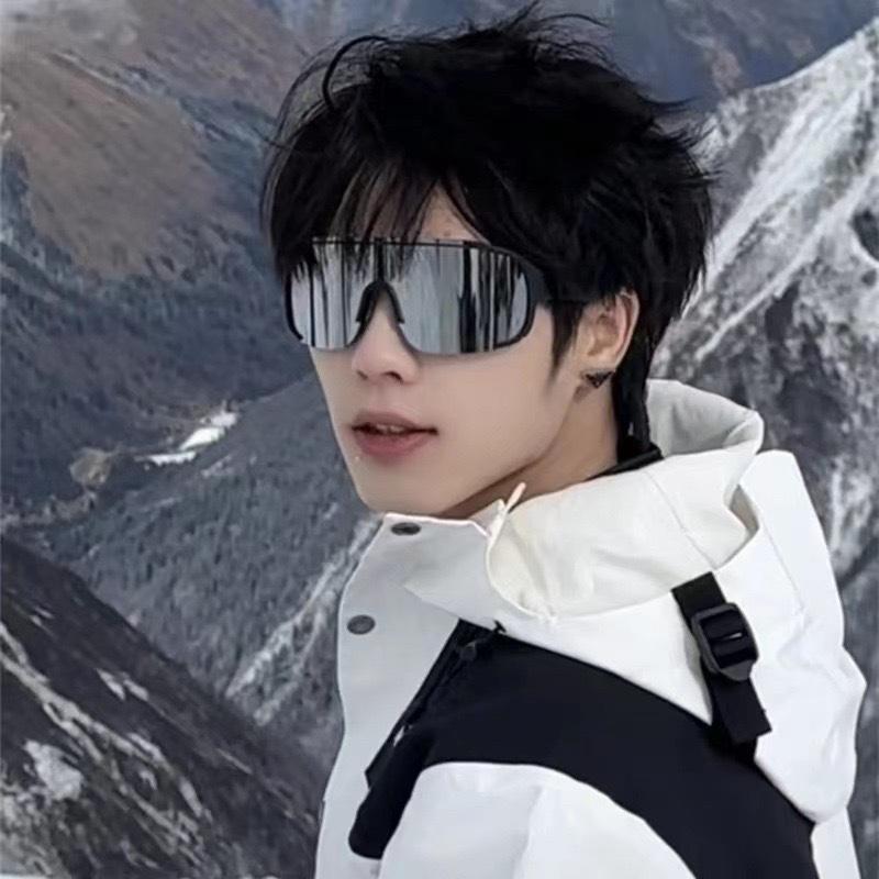 New Fashion Retro Sport Sunglasses Large Frame Frosted Riding Glasse Windproof Mountaineering Sports Glasses Bicycle Goggles