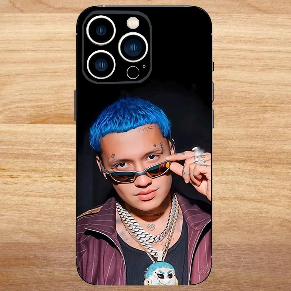 Blessd Cantante Rapper Phone Case For iPhone 16,15,14,13,12,11,Mini,Pro,SE,MAX White Matte Shockproof Cover