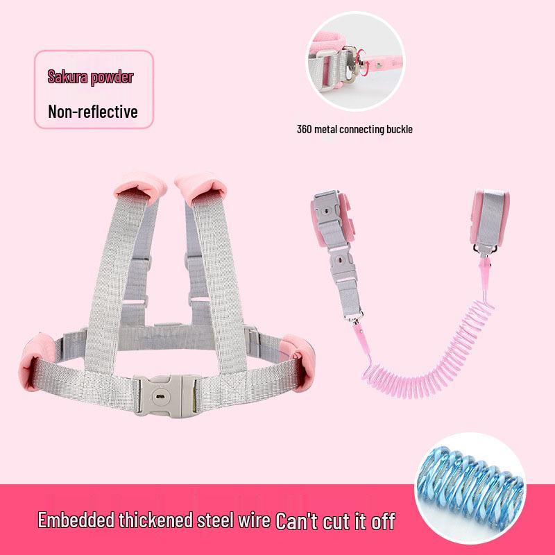 Baby & Toddler Dual-Use Anti-Lost Leash Set: Wristband, Harness & Stroller Strap