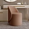 Rotating Dressing Stool with Backrest for Bedroom, Nail Salon, or Makeup Room