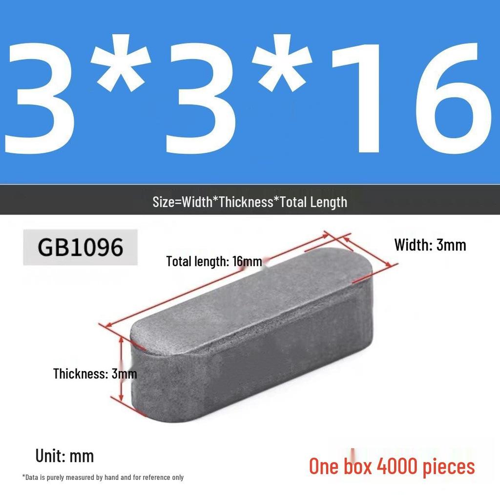 A3 Material Double Round Head Key Pin, Plain Key, Type A, Complete M3/M4/M5 Specifications