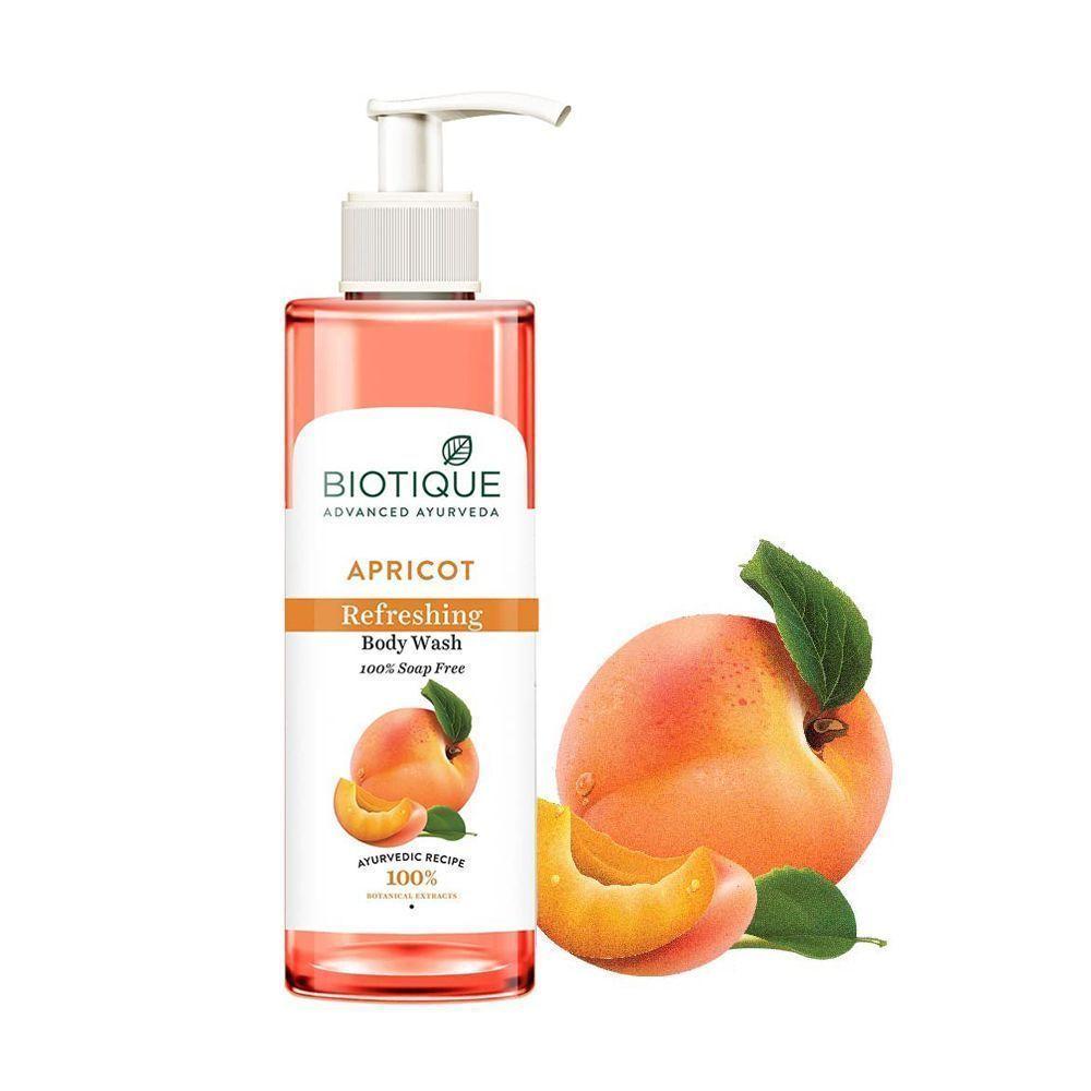 Shower Gel with Apricot (200 Ml), Apricot Refreshing Body Wash Biotique