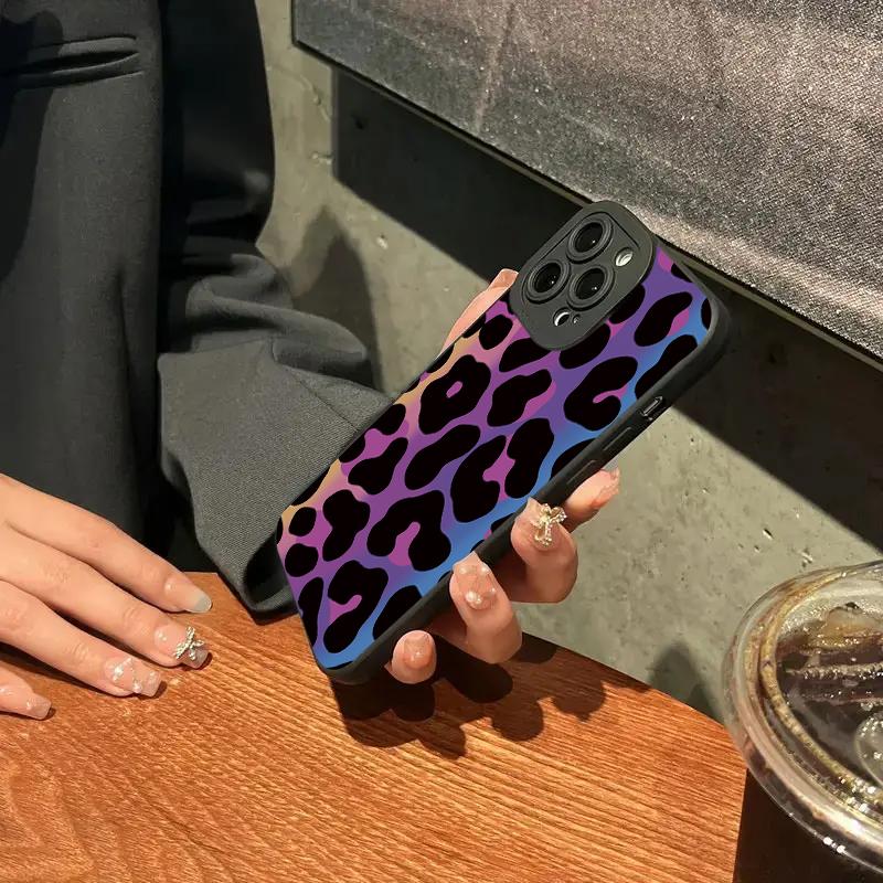 Case For  Mi 15 14T 13T 12T Pro 14 13 12 11 Lite NE Poco F6 F5 X5 M6 X7 Pro Colorful Leopard Pattern Silicone Phone Cover