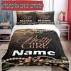 3pcs Duvet Cover Set (1*Duvet Cover + 2*Pillowcase, Without Core), Custom Name Alpha Kappa Alpha Pattern Bedding Set, Home Bedroom Decor Gift