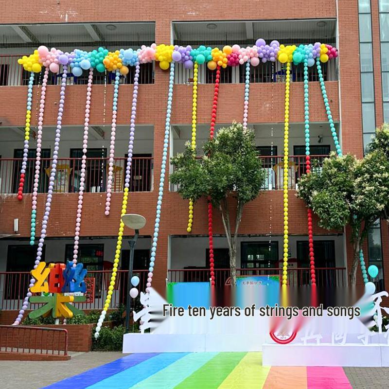 6-Inch Macaron Color Balloon String for Birthday & Classroom Decor