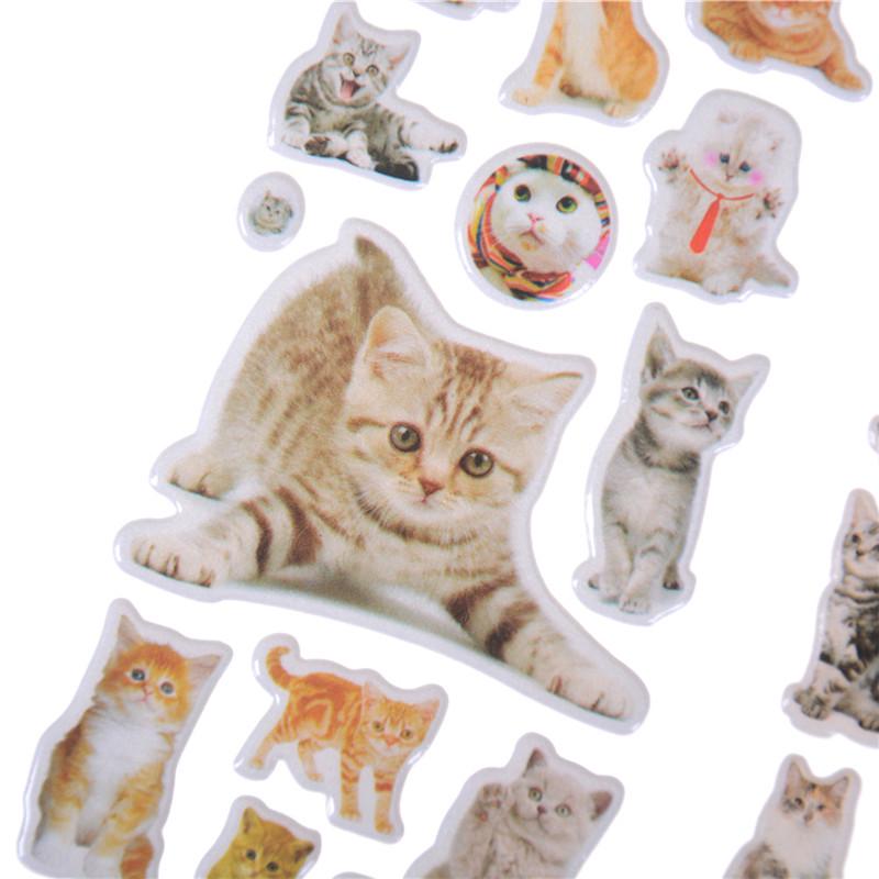 3 Sheets Kawaii Cats Animals Scrapbooking Bubble Puffy Stickers Reward KidYJK0 3 Sheets Kawaii Cats Animals Scrapbooking Bubble Puffy Stickers Reward KidYJK0