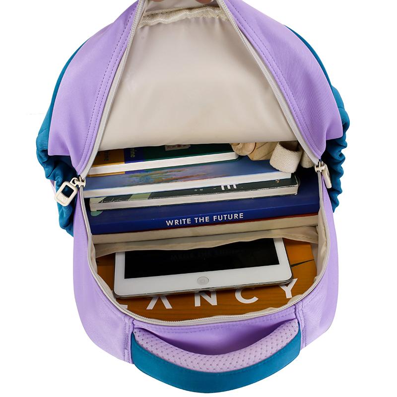 Kindergarten Schoolbag Cartoon Color-matching Lightweight Backpack Boys And Girls Children Schoolbag