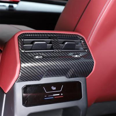 ABS Carbon Fiber For BMW 5 Series G60 2026-2026 Car Armrest Box Air Outlet Rear Anti-kick Cover Car Interior Accessory