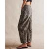 VEZFAA Women's Fashion Casual Leopard Print High Waist Trousers Pants & Capris