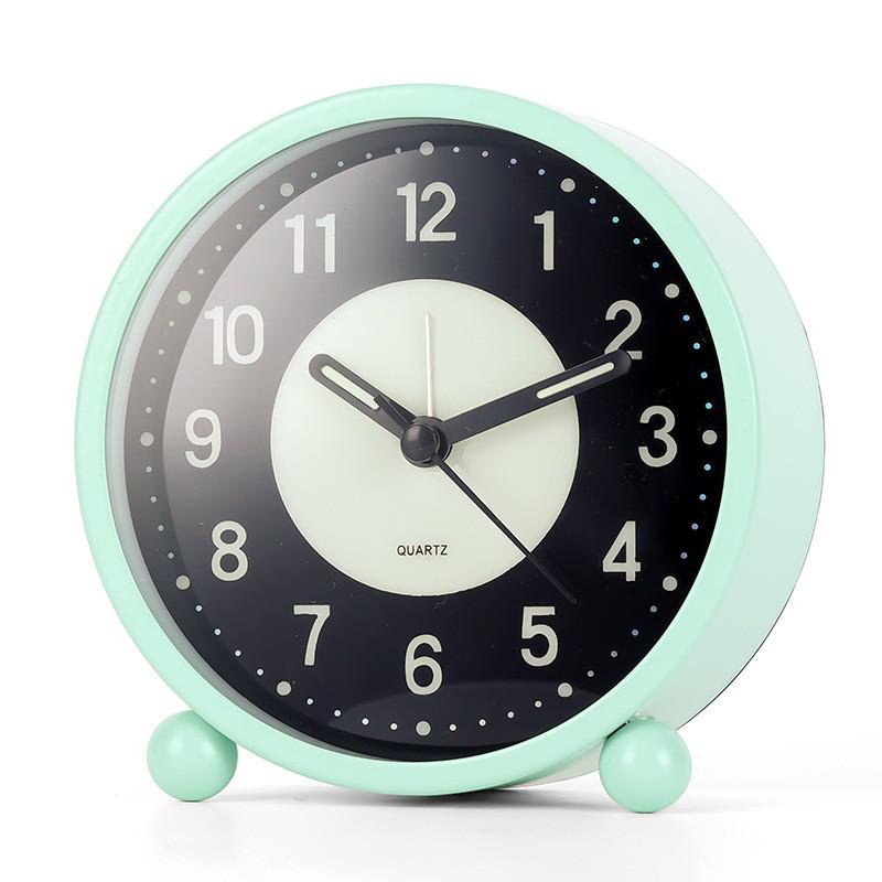 4.5-inch Luminous Silent Metal LED Alarm Clock - Student Bedside Table Clock