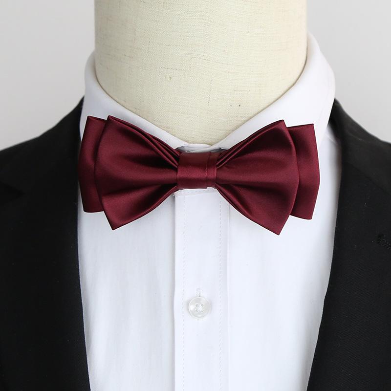 

Черный мужской галстук-бабочка жених шафер Mc Host платье костюм бордовый модный галстук-бабочка синий