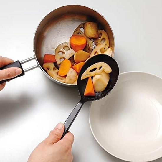 Muji Silicone Cooking Spoon Length approximately 26cm Black