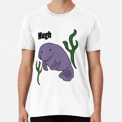 Cool Funny Design Hugh Manatee Tričko S-5XL Nejlepší tričko