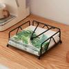 Napkin Holder for Table Flat Napkin Dispenser with Weighted Arm Square Cocktail Paper Holder for Kitchen Dining Room Restaurant Decor