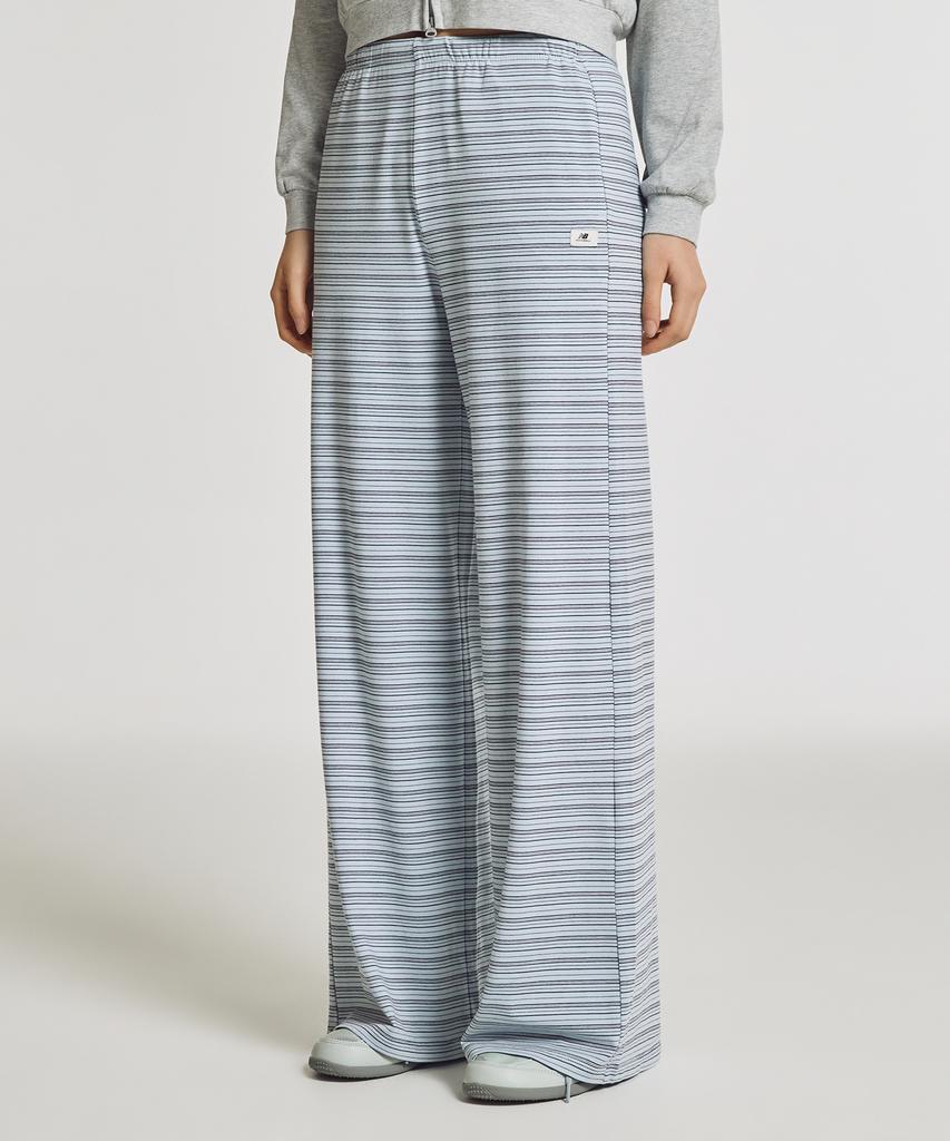 Nyuballanseu Nbmlg3W132 / Women Nb-Flowy Wide-Leg Pants (L/Blue)