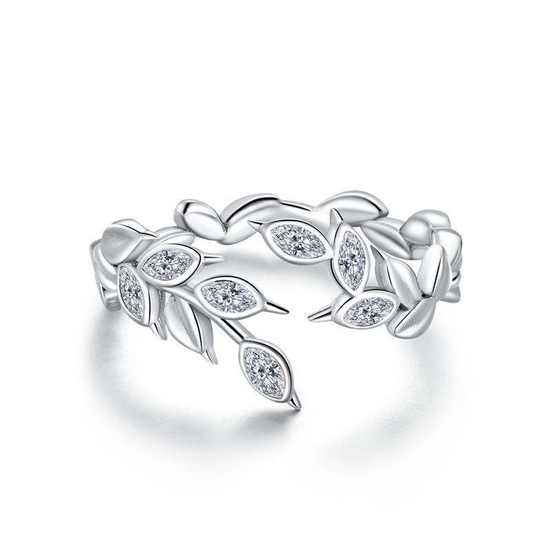 WOSTU 925 Silver Pet Cat Stackable Opening Ring For Women Snake Dog Adjustable Rings Fine Jewelry Party Birthday Gift