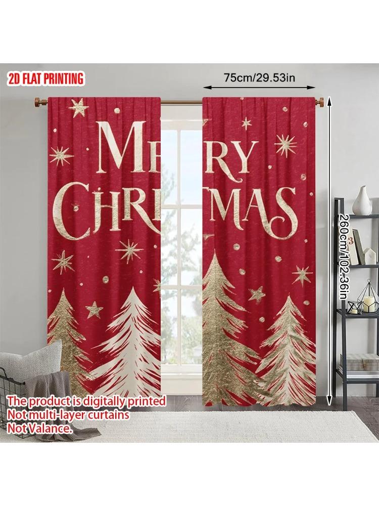 

Plane Printing Curtains Colorful Tree Polyester Easy Install Without Rod Holiday Kitchen Living Room Office Curtain Set Of 2 Made Washable Ready W100*H70(CM)-Rod Pocket&2PCS