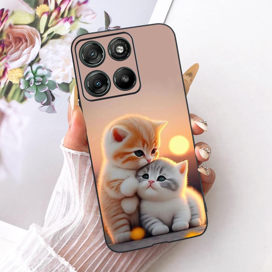 Pro pouzdro Motorola Moto G67 Moto G77 XT2621-2 Roztomilý kryt s malovaným srdíčkem Láska Měkké silikonové pouzdro Pro Motorola G77 G 67 MotoG67 Tašky