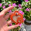Portable Pet Hair Storage Bag Heart Shape Memorial Key Chain Dogs Paw Pendant  Funeral Supplies