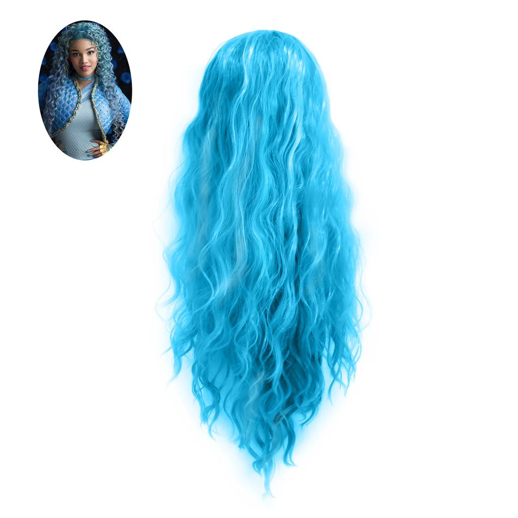 Cosplay Wig, Princess Ariel Red Wig Party Stage Prop Princess Jasmine Wig