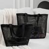 Large Capacity Mesh Beach Bag Lightweight Shoulder Handbag Fashion Toiletries Organizer Pool