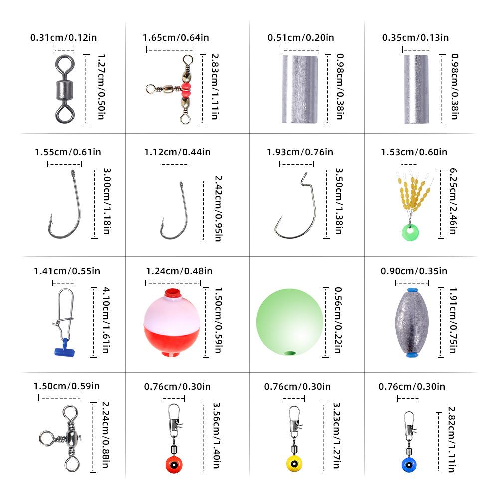 Hot Sale 239-Piece Fishing Accessory Set for Sea & Rock& Lure Fishing