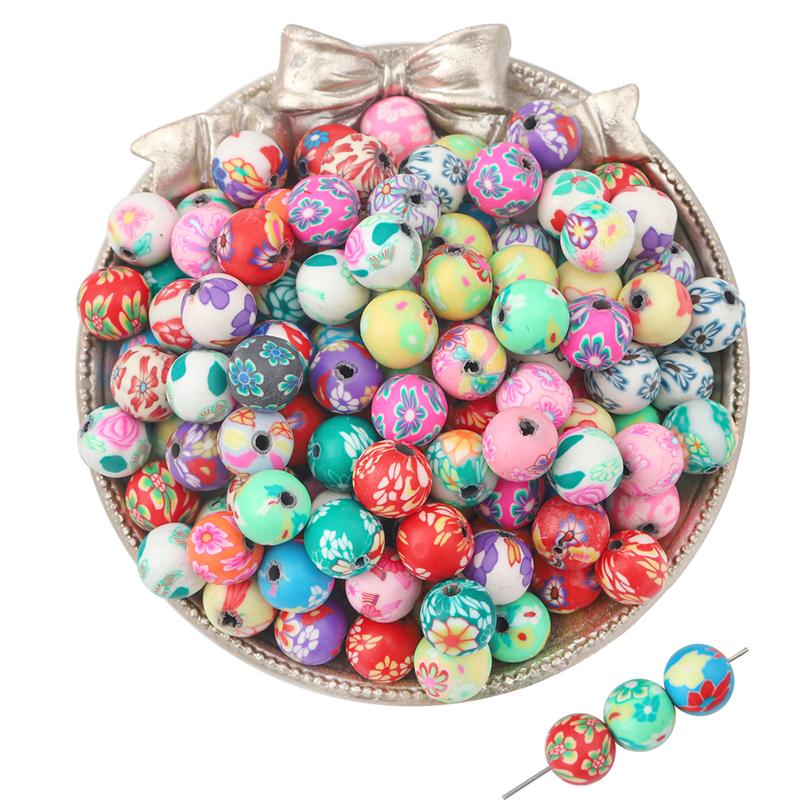 20/30 Stück weicher, farbiger Ton, lose Perlen für DIY-Halskette, Armband, Ohrringe, Schmuckherstellung, Bastelzubehör