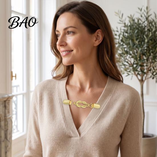 Dress Cincher Clip Retro Knotted Sweater for Women, Cardigan Waist Metal Clips Clip, Cloak Shawl Pant Tightener Clothes Tightening Buckle