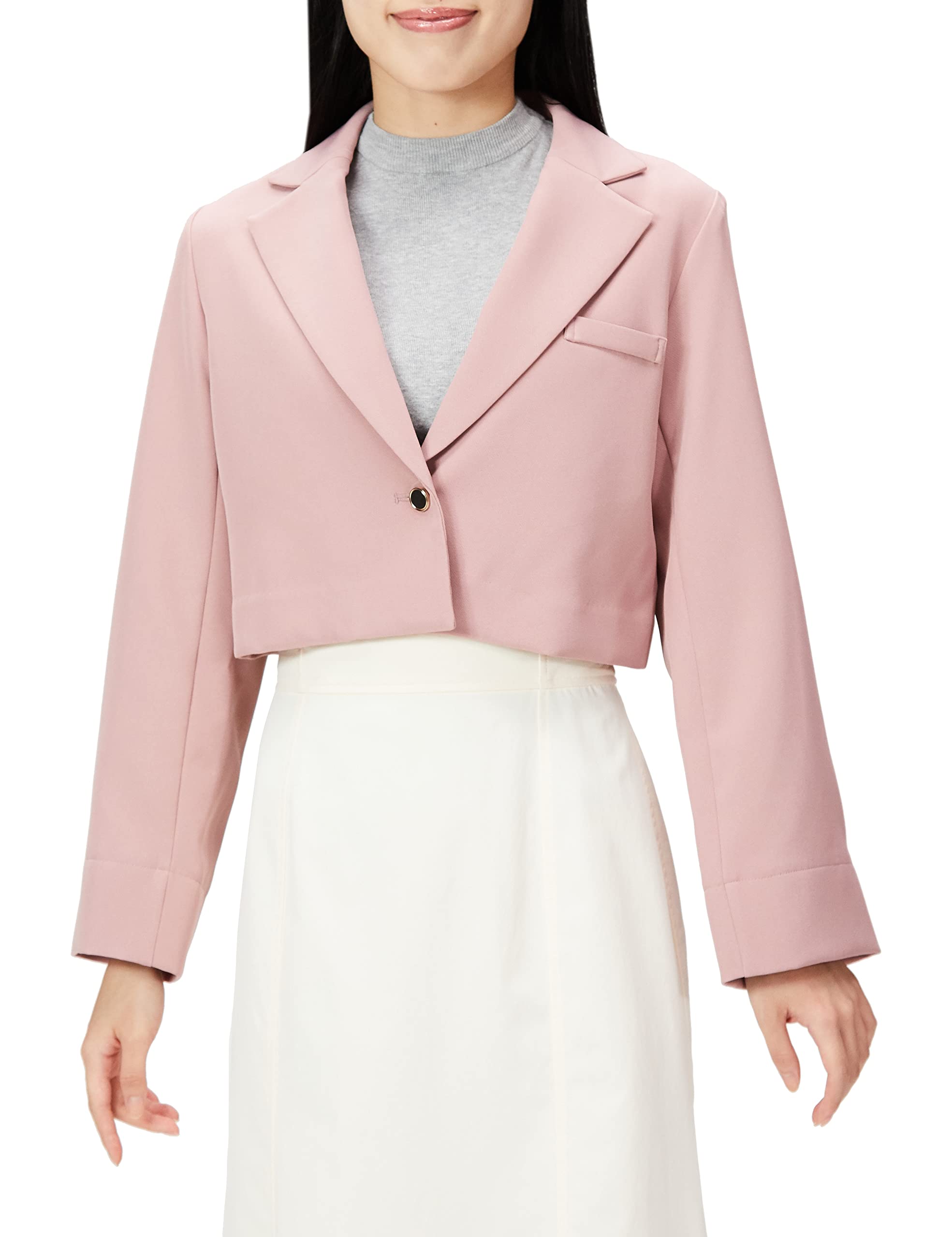 

Пиджак JILL by JILLSTUART TR, эластичный, женский, 125-2250001, розовый, свободный размер