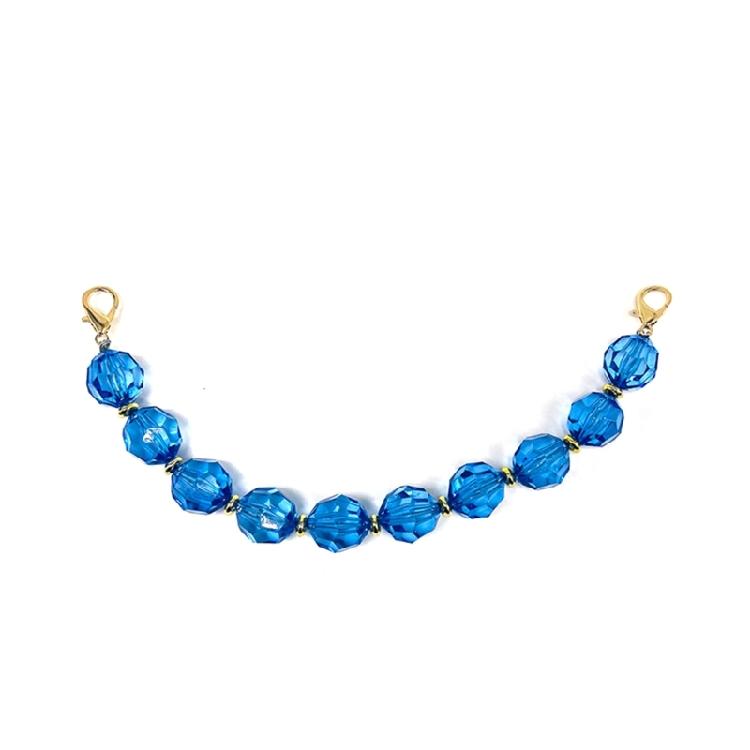

DIY Handicraft Bags Translucent Bead Chains 11in Replacement Chains Belt Bag Short Chain Handicraft Bags Accessories 1 синій