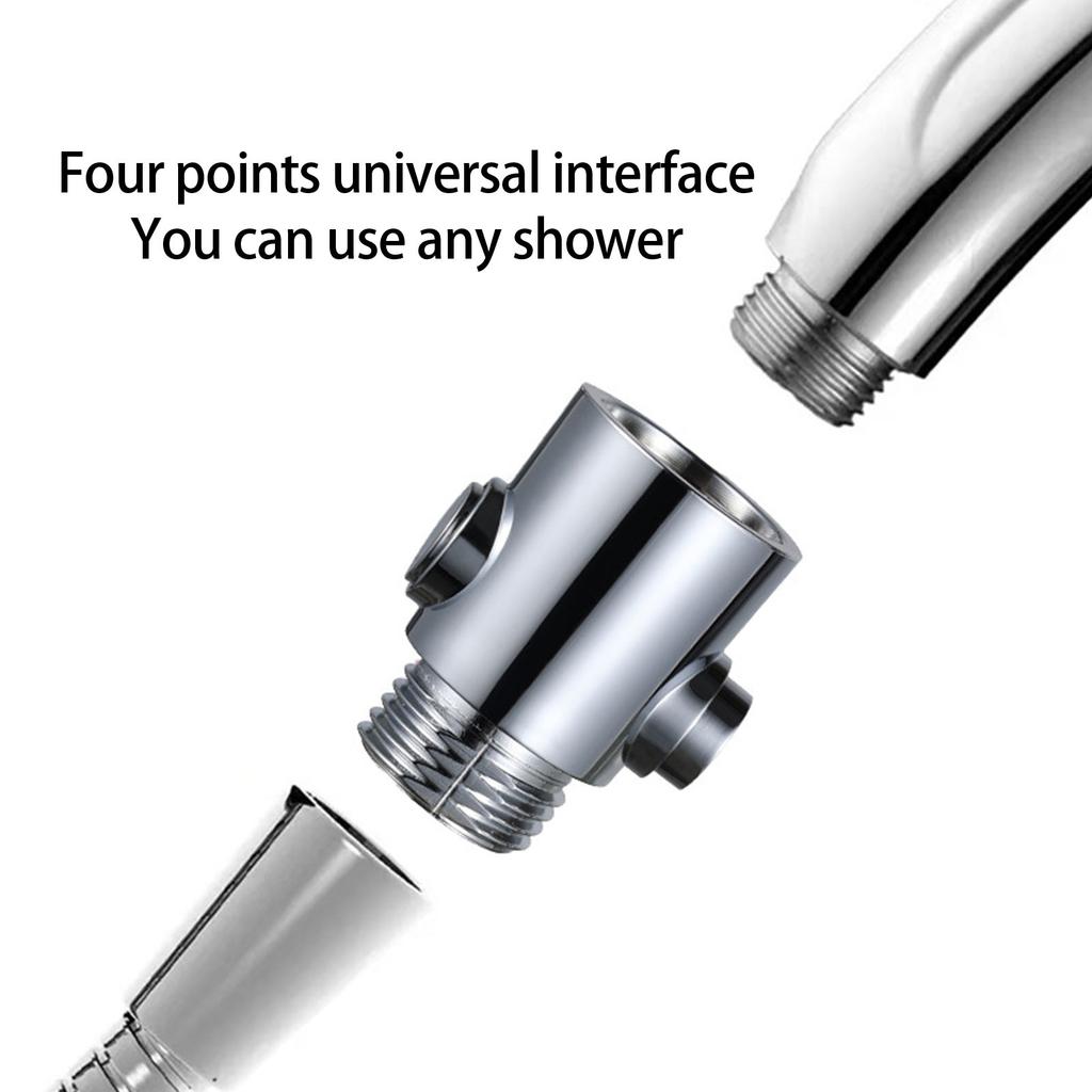Shower Head Shut Valves Button Styles 1/2Inch Water Flows Control Accessory for Shower Arm Hose or Bidet Sprayer