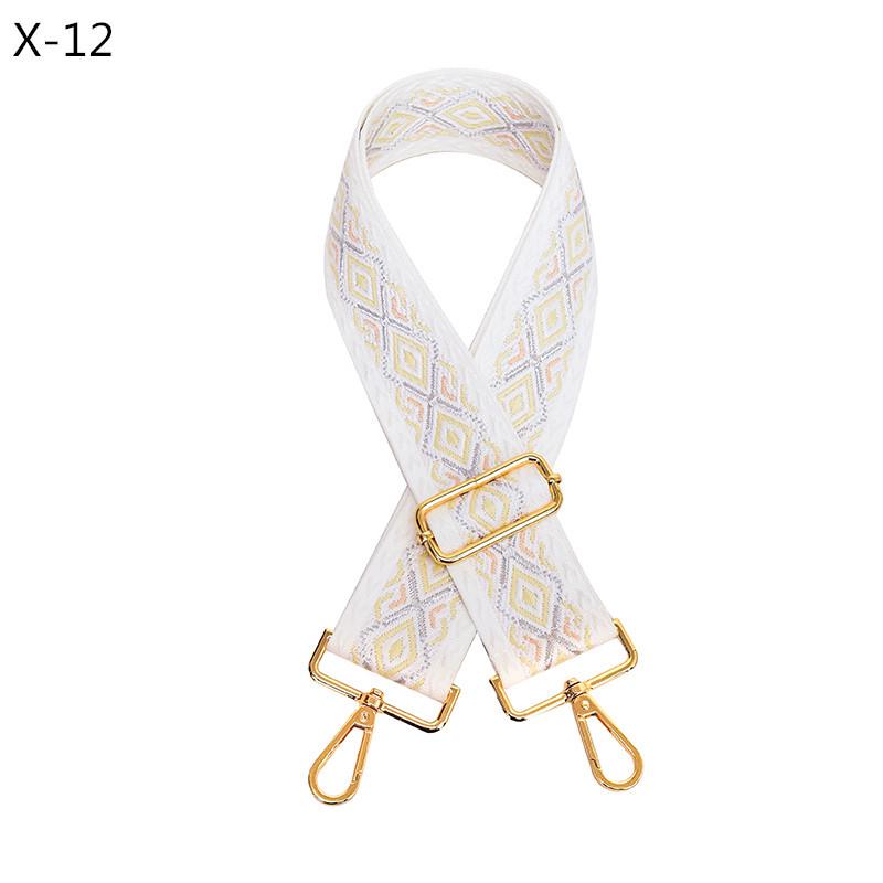 

Европейский и американский ромбовидный узор широкий плечевой ремень для женских сумок - регулируемый сменный жаккардовый ремень для ношения через плечо.
